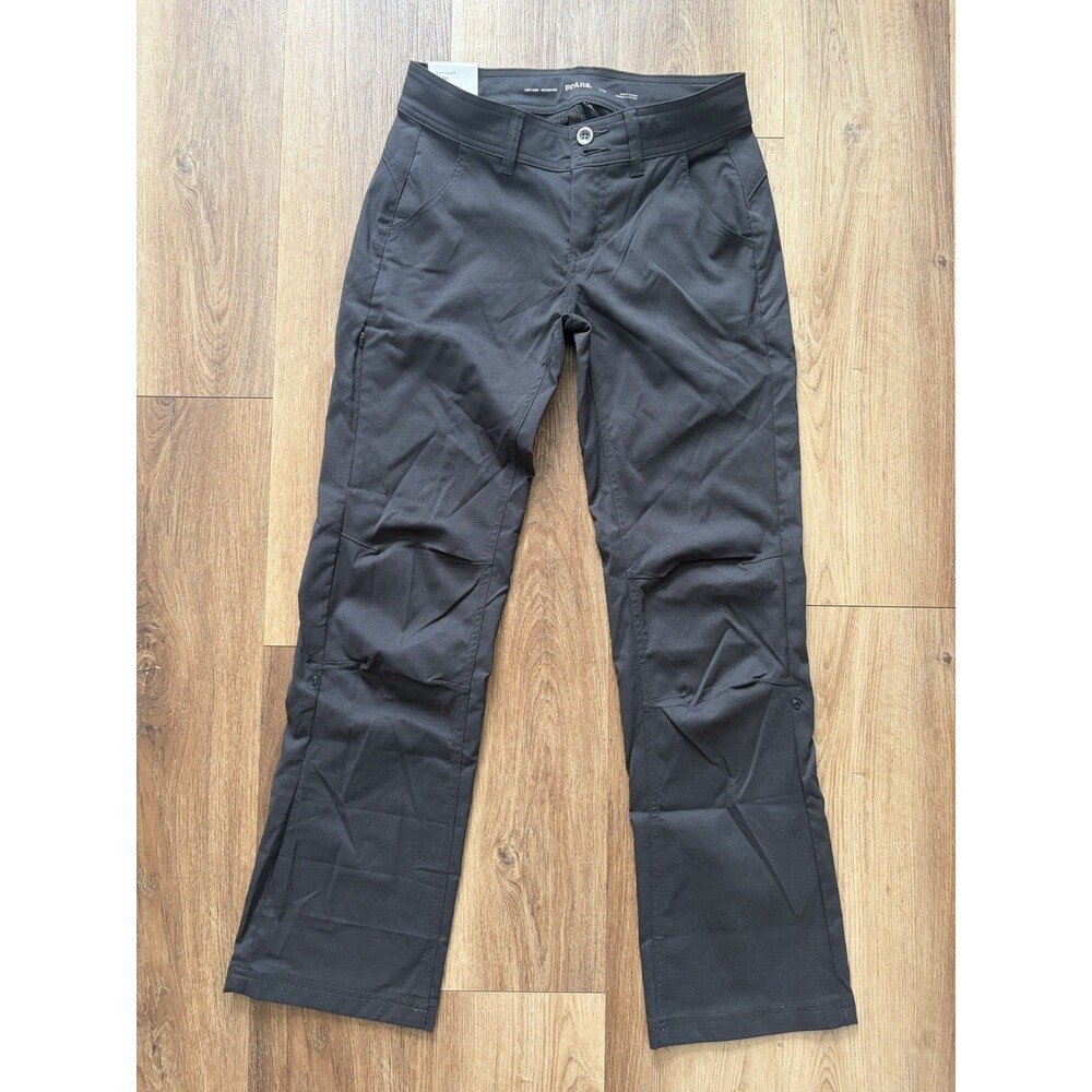 prAna Halle Pant Womens Size 2 Short 2/SH Black Hiking Stretch Roll Up NWT $95
